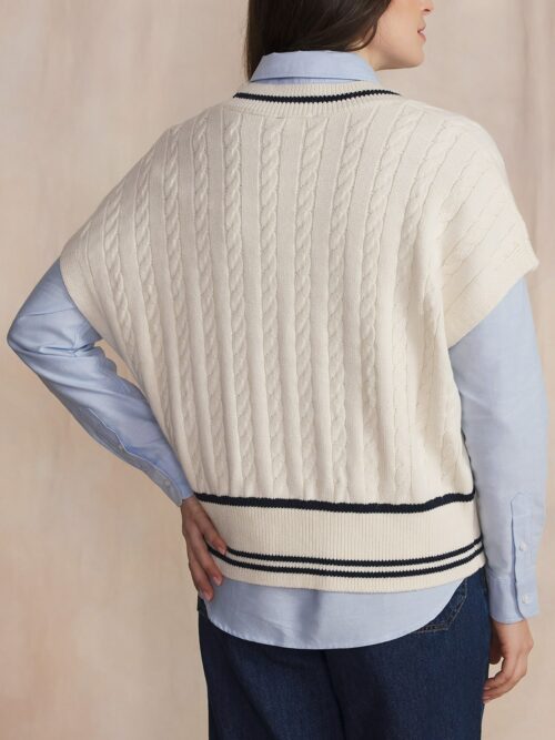 Dos pull sans manche craie ARIAHCAP