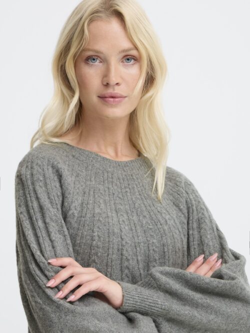 Pull gris clair BYMAGGE