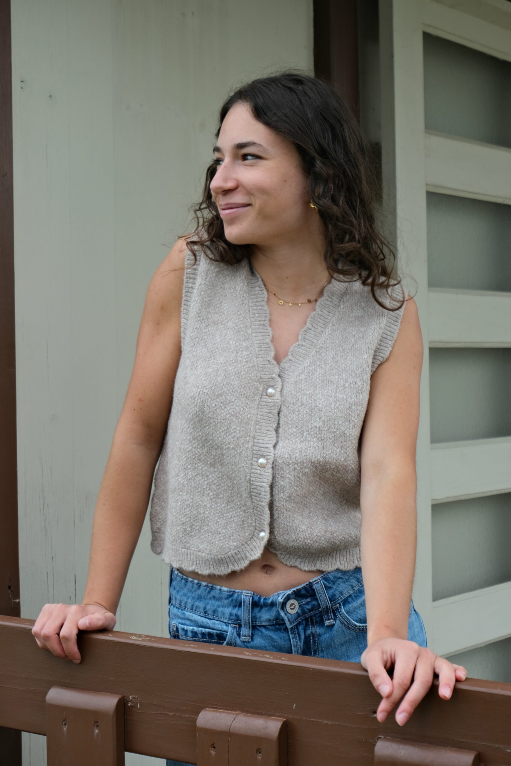 Gilet sans manches BYNADIKA beige