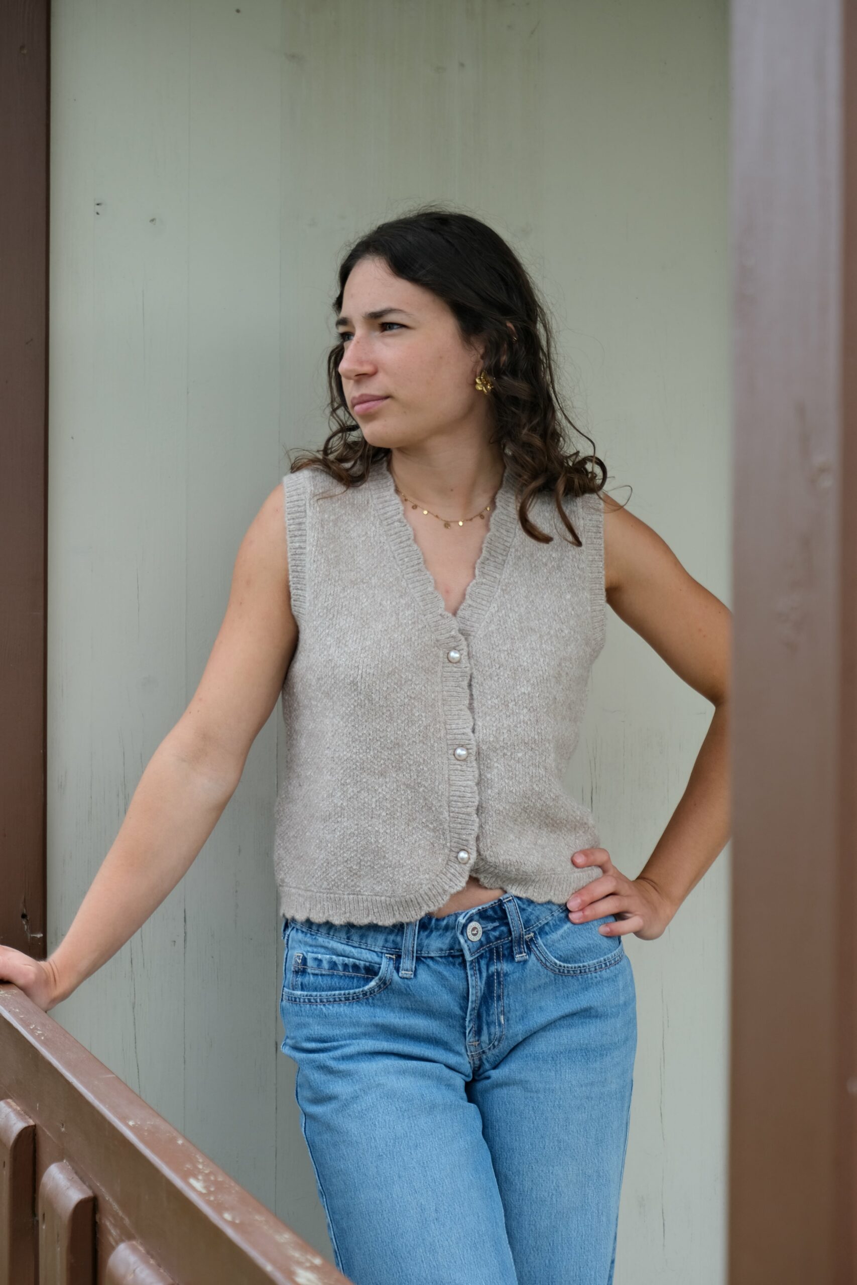 Gilet sans manches BYNADIKA beige