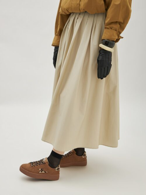 Basket ELEA Vanessa Wu Camel et Léopard