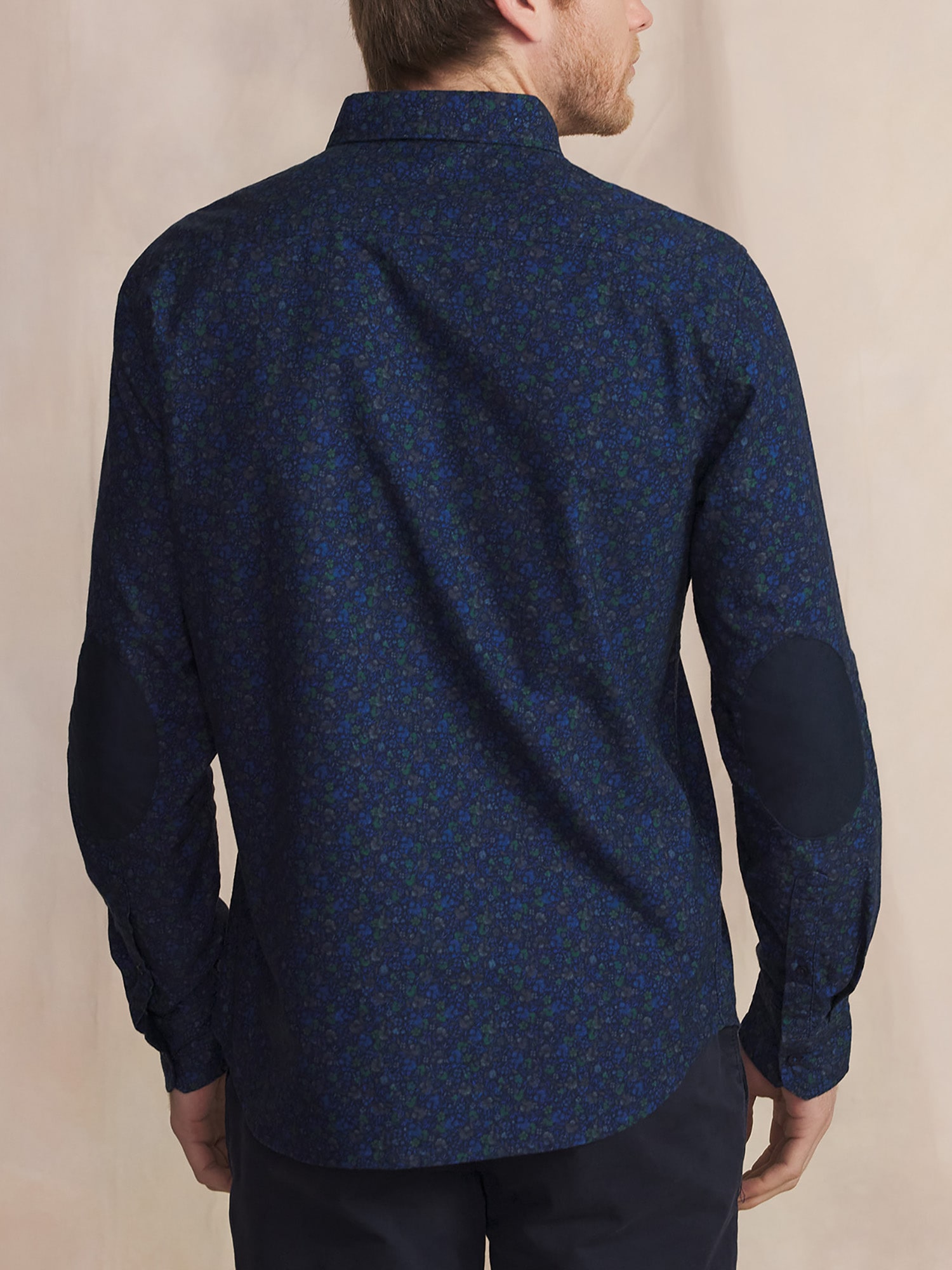 Dos chemise manches longues bleu JANAVCHE