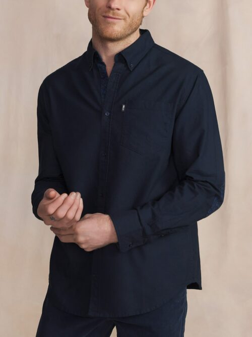 Chemise manches longues bleu JANOVCHE