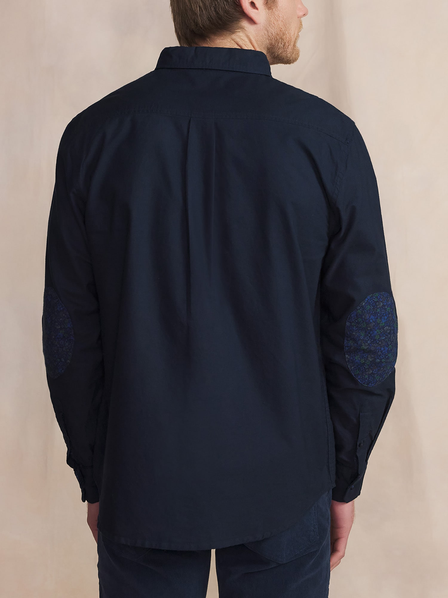 Dos chemise manches longues bleu JANOVCHE