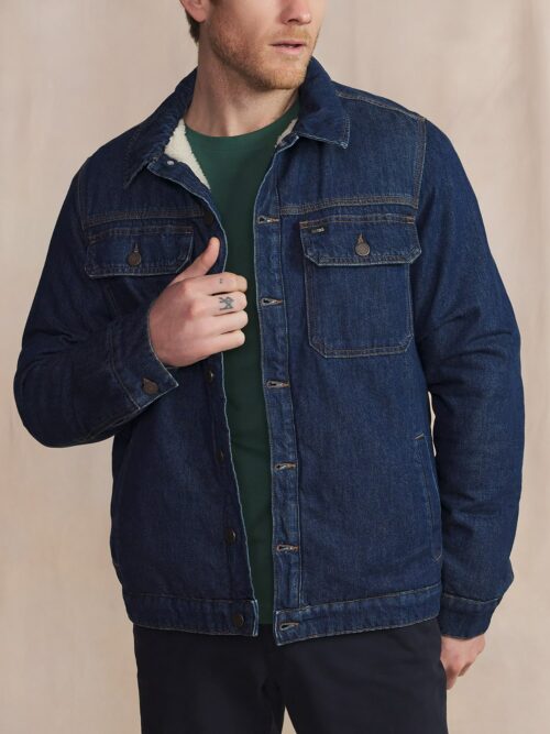 Veste fourrée MANKIVES indigo