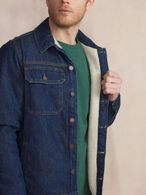 Veste fourrée MANKIVES indigo