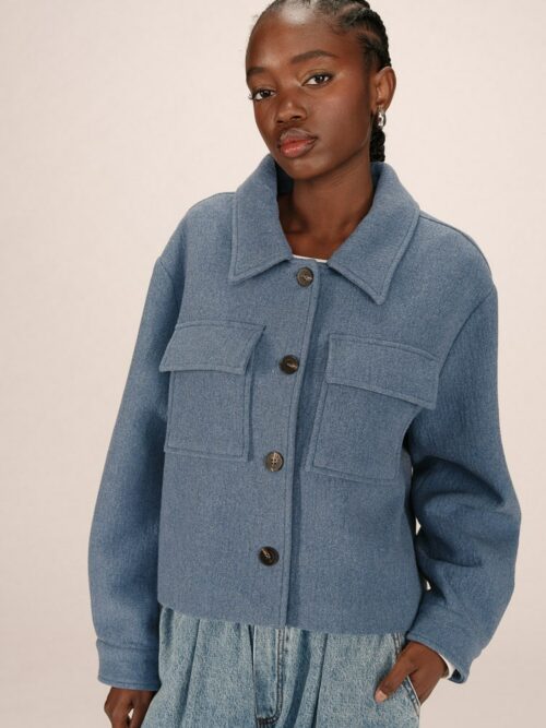 Veste bleu denim NOVEMBRE fermée