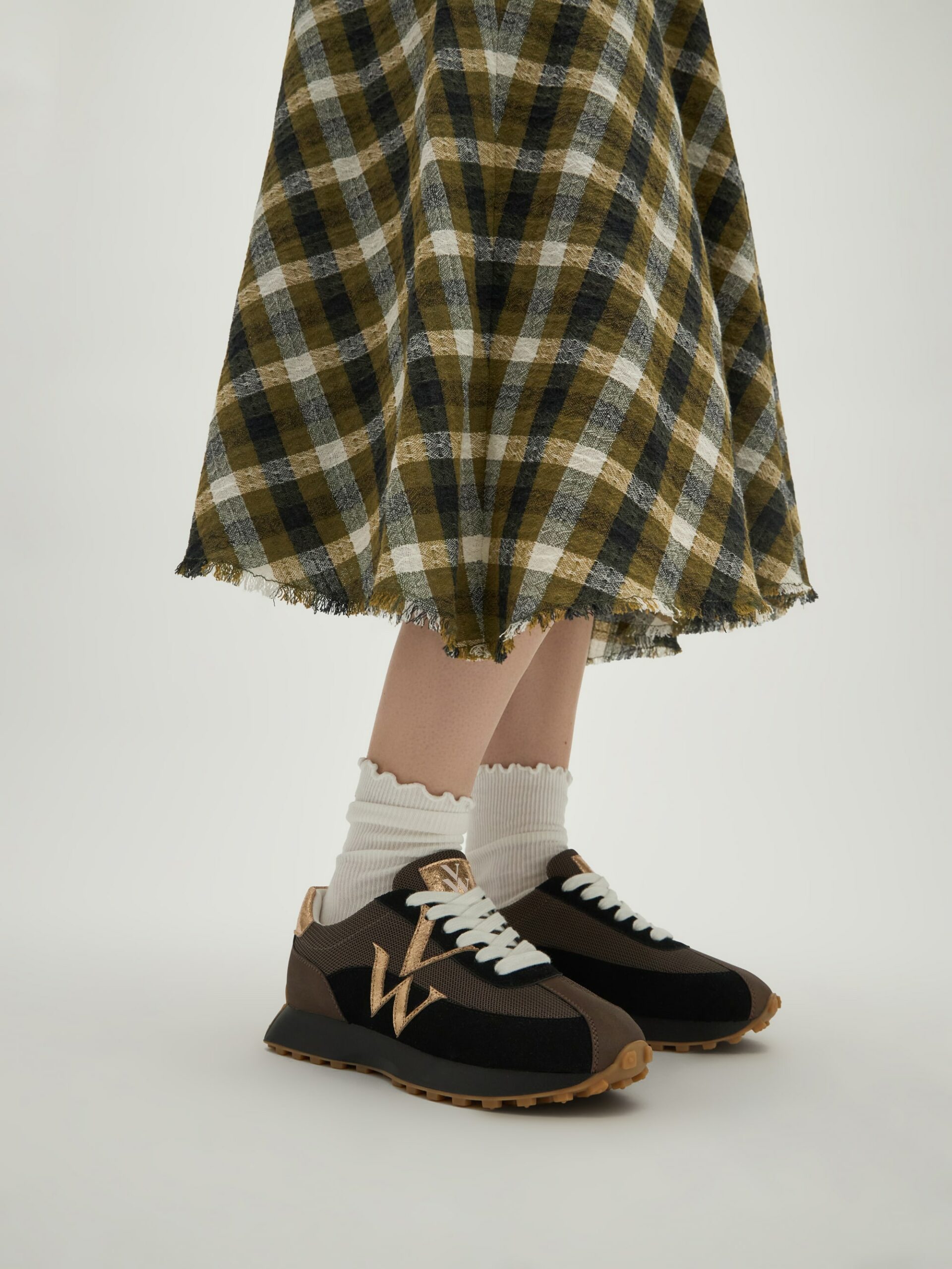 Basket PIA Vanessa Wu noir et marron