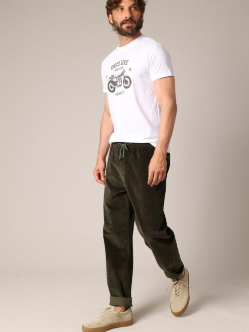 Pantalon velours LÉANDRE Kaki
