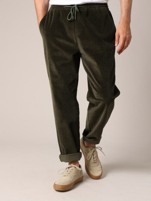 Pantalon velours LÉANDRE Kaki