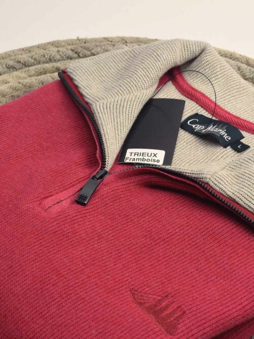 Sweat TRIEUX framboise Cap Marine