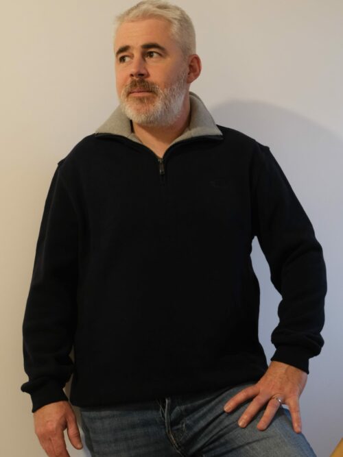 Sweat TRIEUX marine Cap Marine