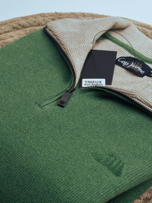Sweat TRIEUX vert anglais Cap Marine