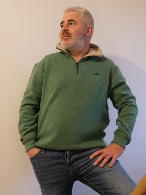 Sweat TRIEUX vert anglais Cap Marine