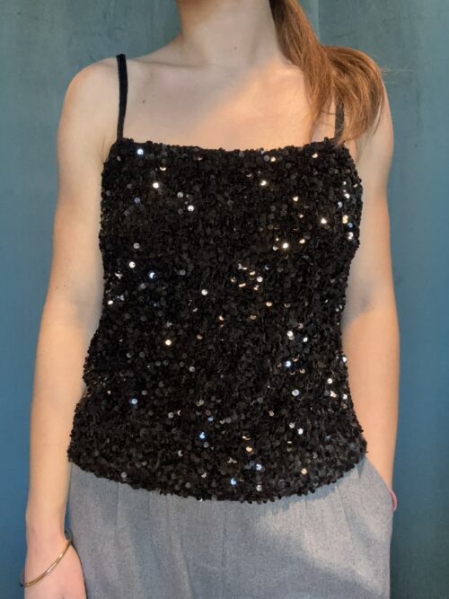 Top Velours Sequins TWENTY