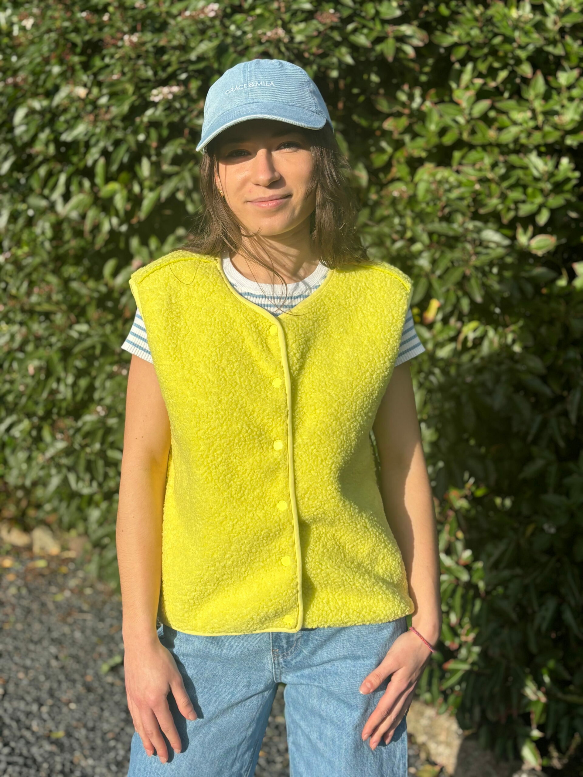 Gilet sans manches OLERA jaune fluo