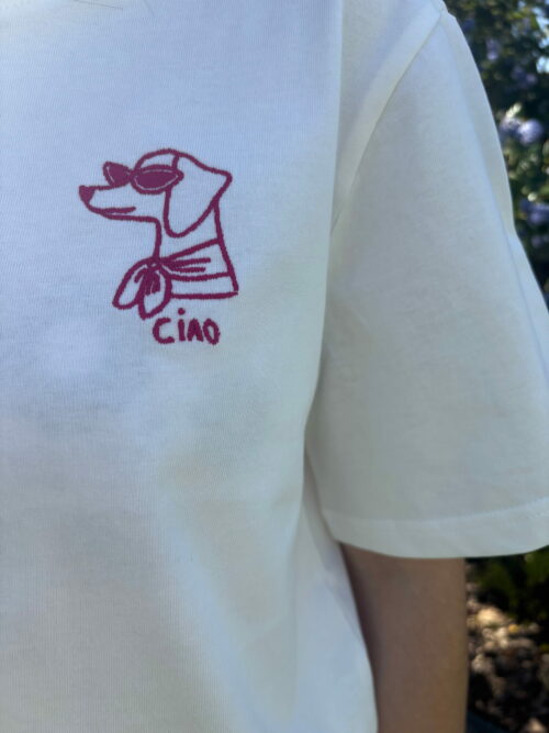 T-shirt Chien SACHA Blanc