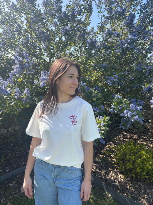 T-shirt Chien SACHA Blanc