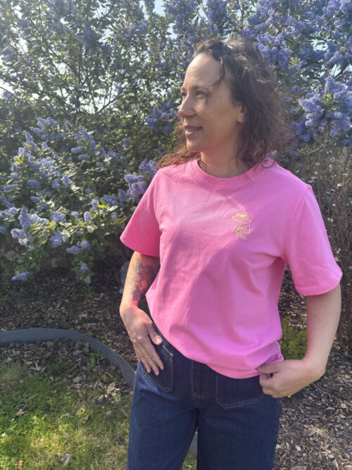 T-shirt Chien SACHA Fushia